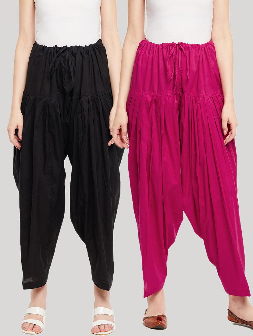 women pack of 2 solid salwars - 20412935 -  Zoom Image - 0