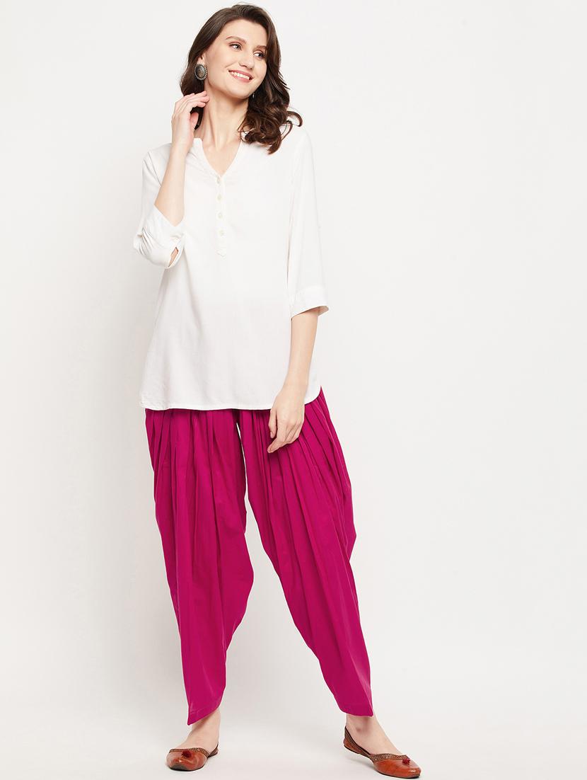 women pack of 2 solid salwars - 20412935 - Standard Image - 3