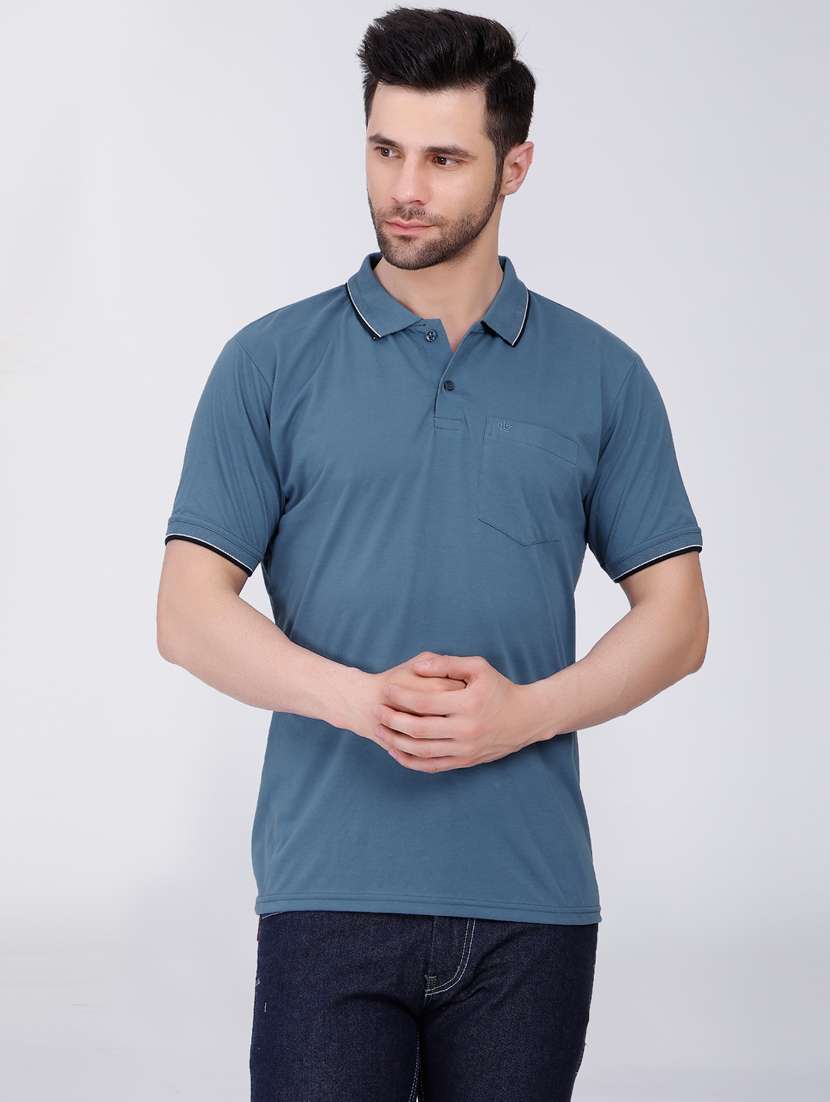 women's plain polo neck t-shirt