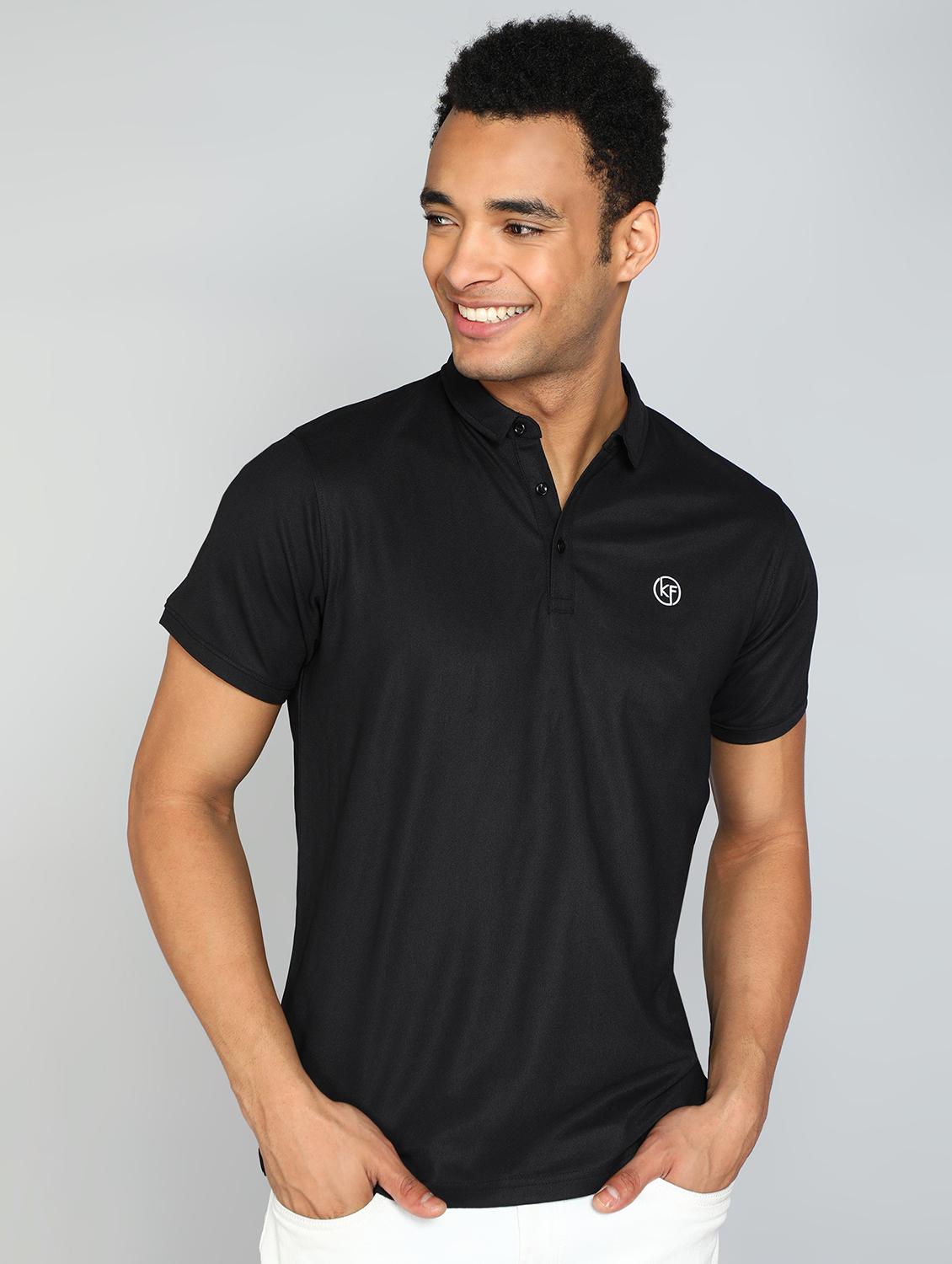 men solid polo neck t-shirt - 20413920 - Zoom Image - 0