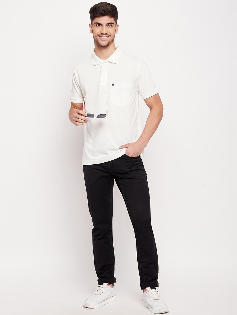 men solid cotton polo t-shirt - 20416353 - Standard Image - 3