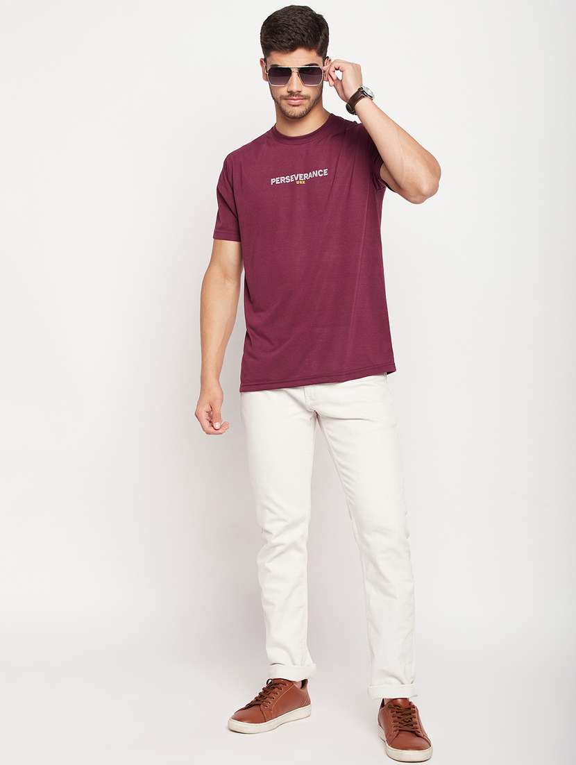 men chest print cotton t-shirt - 20416388 - Standard Image - 3