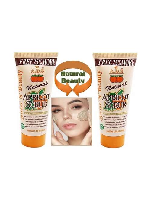 women's natural apricot scrub