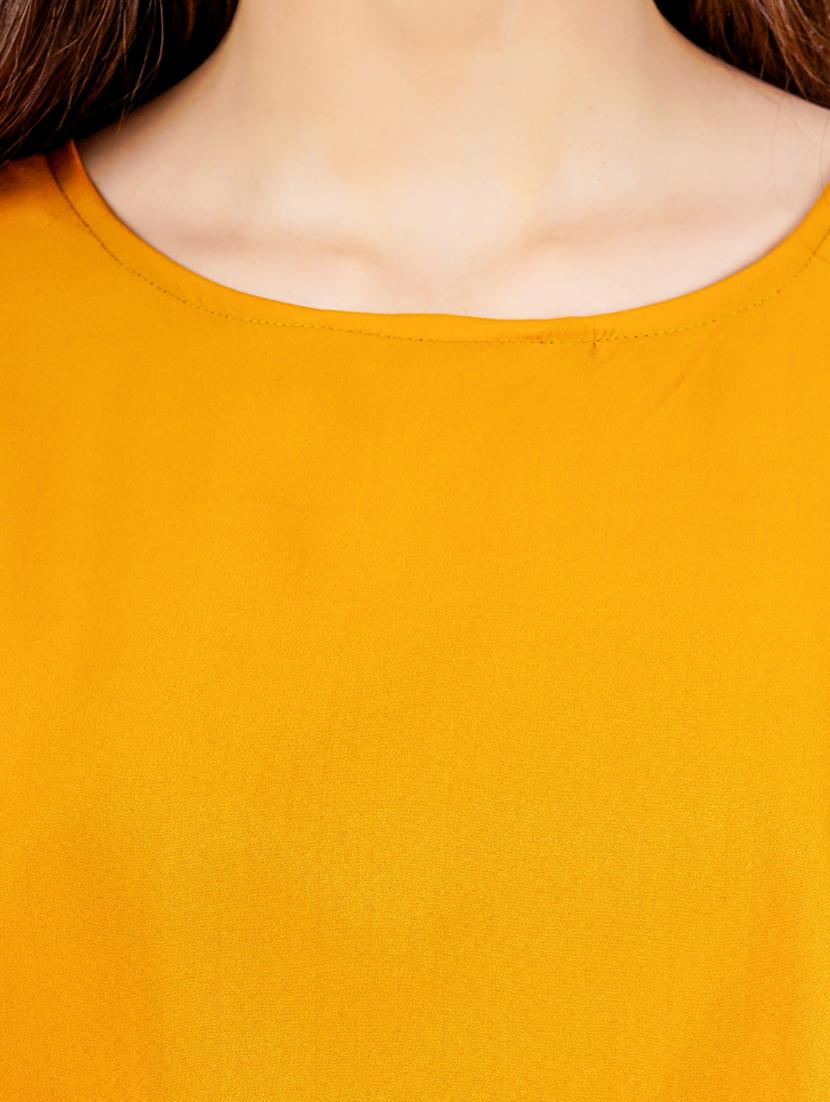 yellow and black solid maxi dress - 20417156 - Standard Image - 3