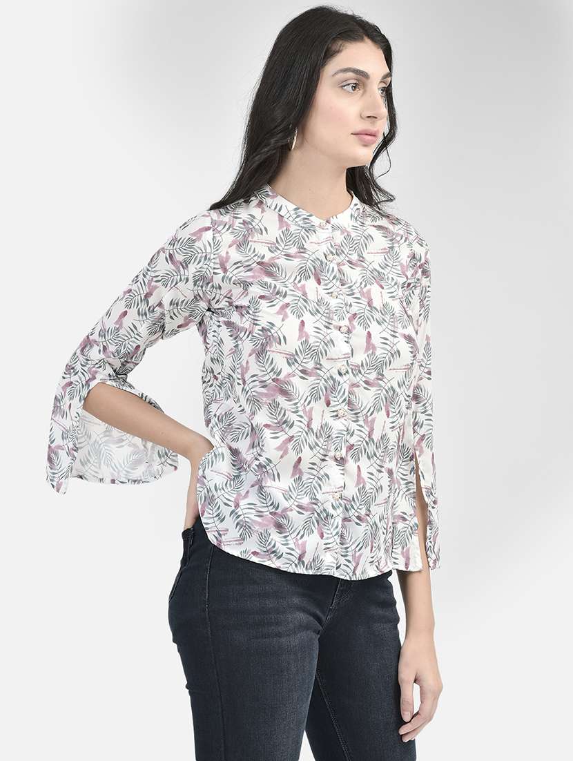 White Printed Regular Tunic