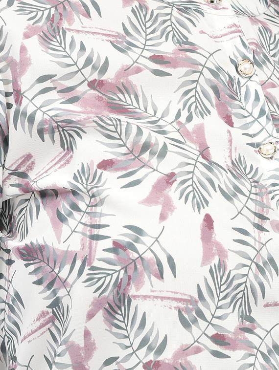 white printed regular tunic - 20417298 - Standard Image - 3