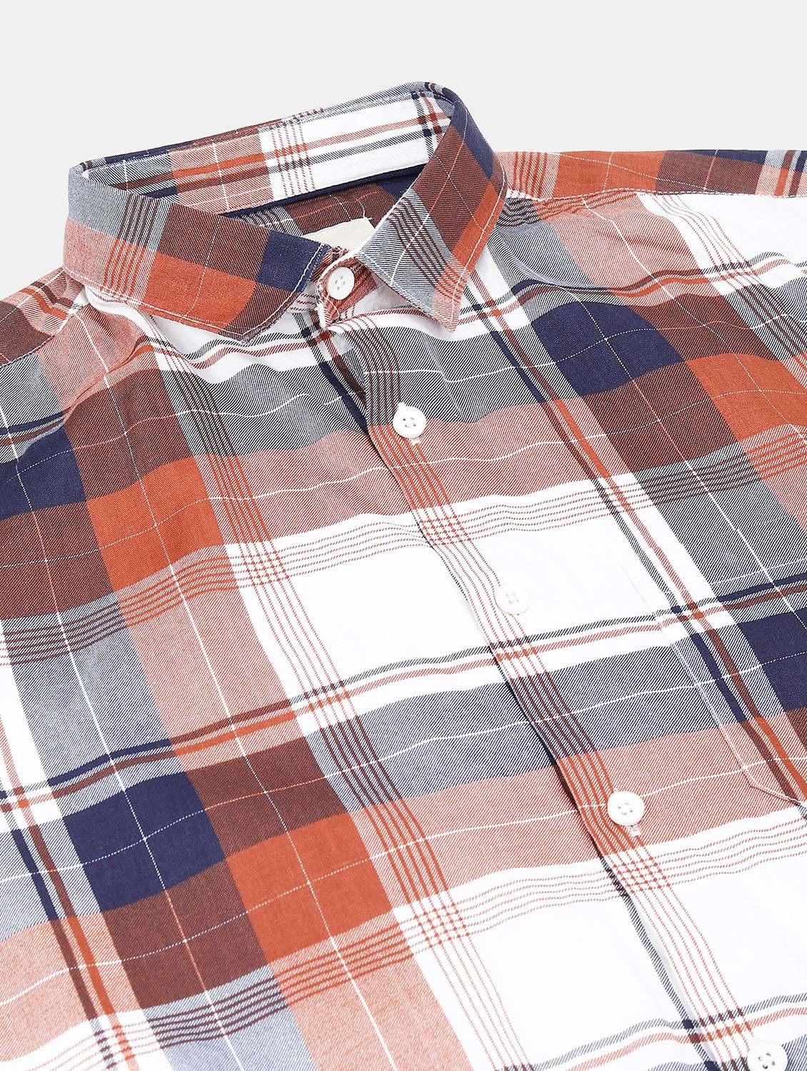 orange cotton casual shirt - 20417790 -  Standard Image - 5