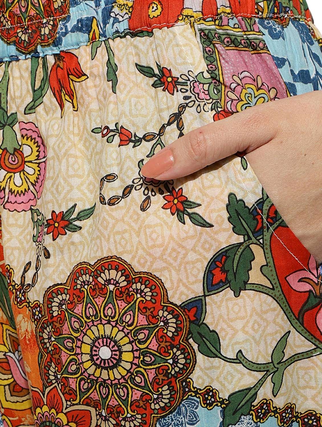 multi colored printed shirt and trouser co-ord - 20418761 -  Standard Image - 5