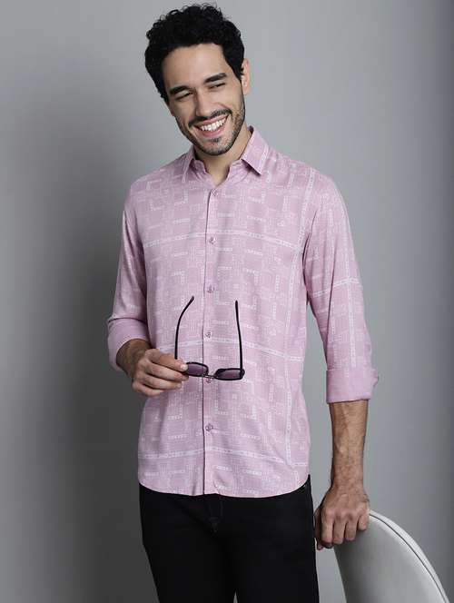 men's geomatric printed casual shirts - 20418794 -  Standard Image - 0