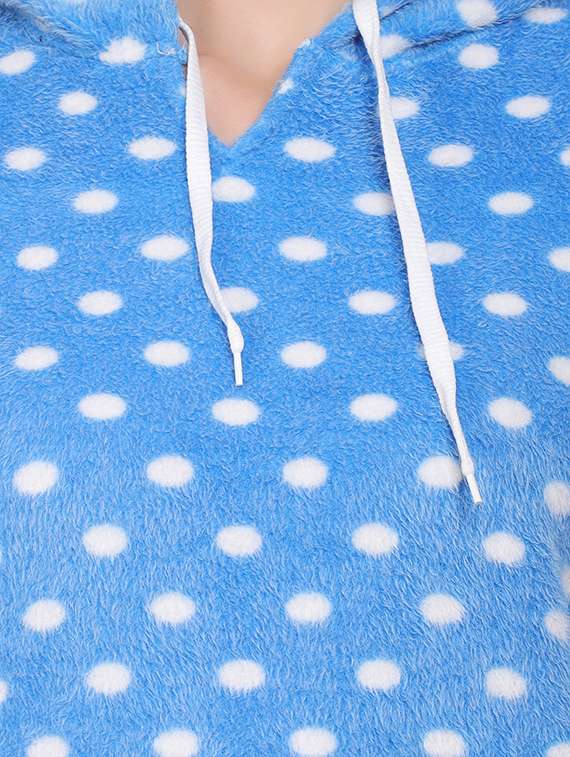  blue wool pyjama nightwear set - 20418833 -  Standard Image - 3