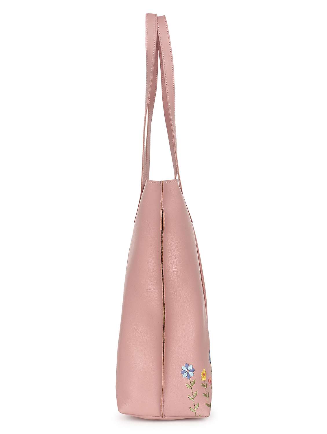 women leatherette embroidered tote bag - 20418954 - Standard Image - 3