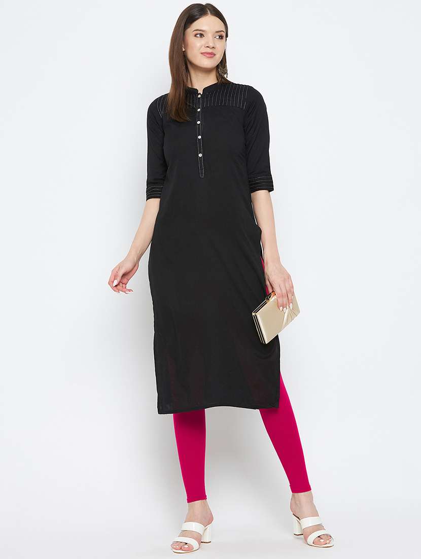 women pack of 2 solid leggings - 20418989 -  Standard Image - 3