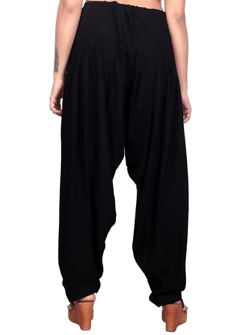 women mid rise solid patiyala salwar - 20419001 - Standard Image - 3