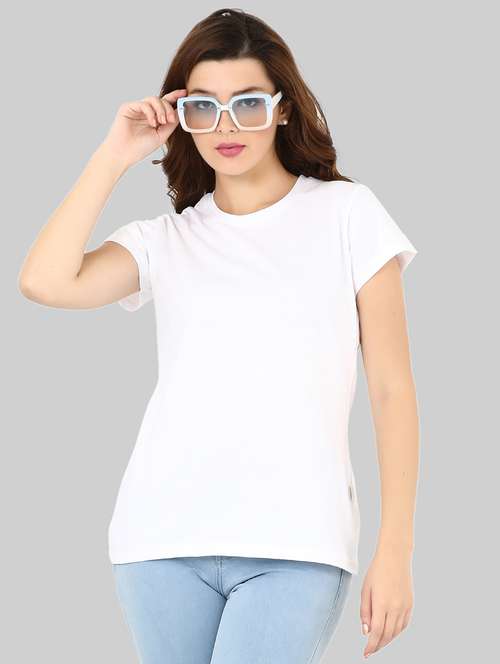 women's plain crew neck t-shirt - 20419638 -  Standard Image - 0