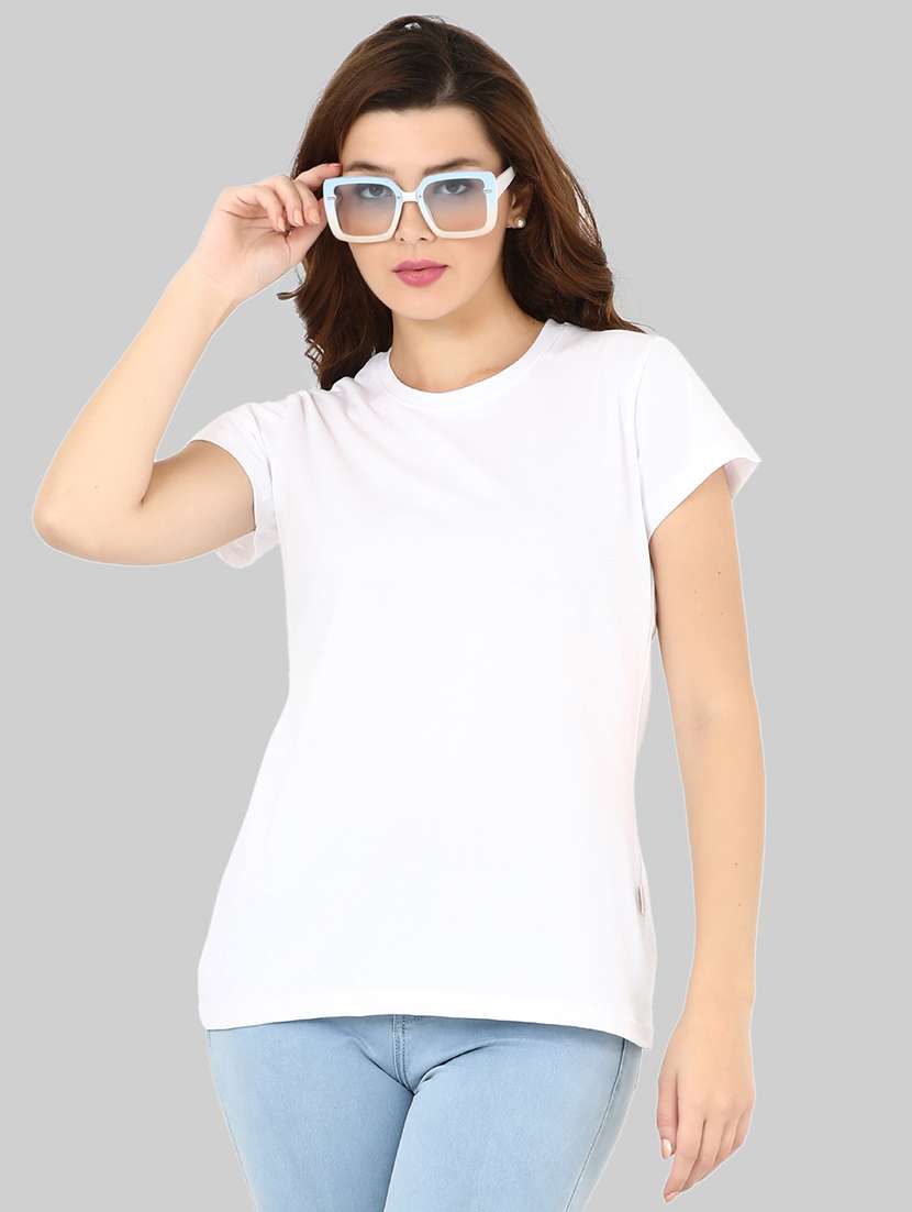 women's plain crew neck t-shirt