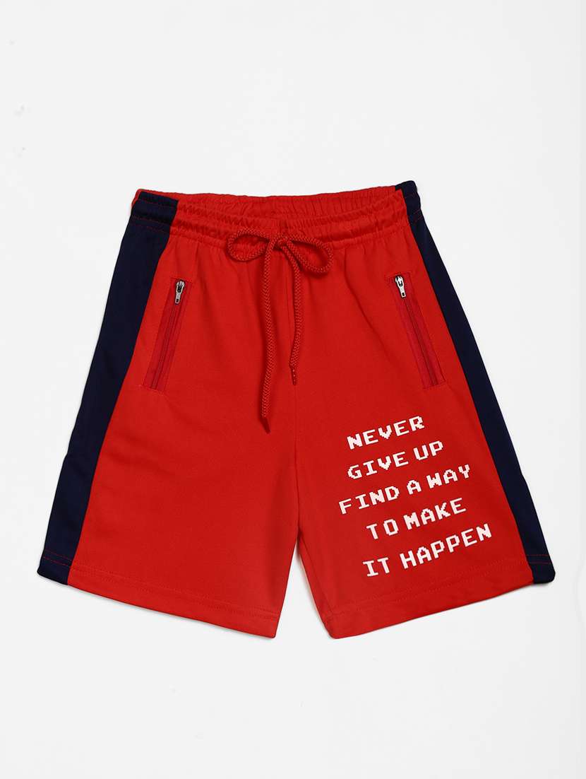 boys mid rise placement print shorts 