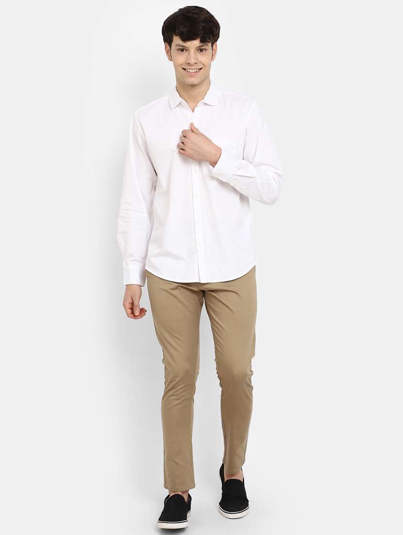 men cotton long sleeve casual shirt - 20420582 -  Standard Image - 3