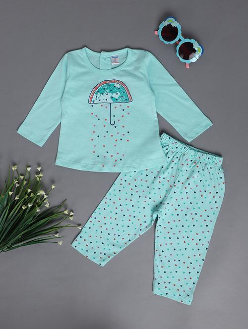 kids cotton full length twin sets - 20421332 - Standard Image - 0