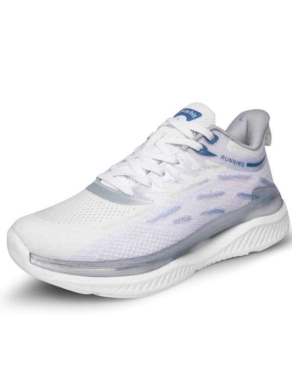 white lace up sport shoes - 20422260 -  Zoom Image - 0