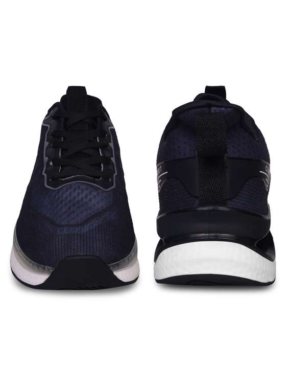 navy blue lace up sport shoes - 20422268 - Standard Image - 3