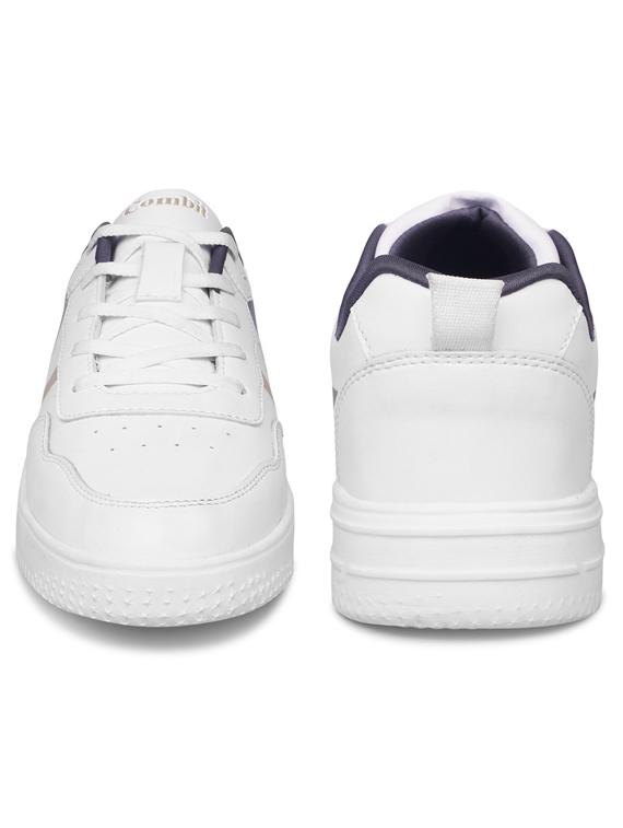 men printed white lace up sneaker - 20422301 - Standard Image - 3