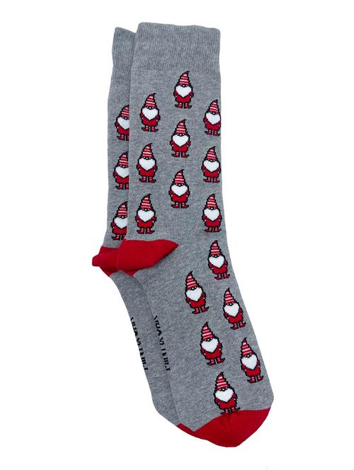 grey cotton above ankle length sock - 20422427 -  Standard Image - 0