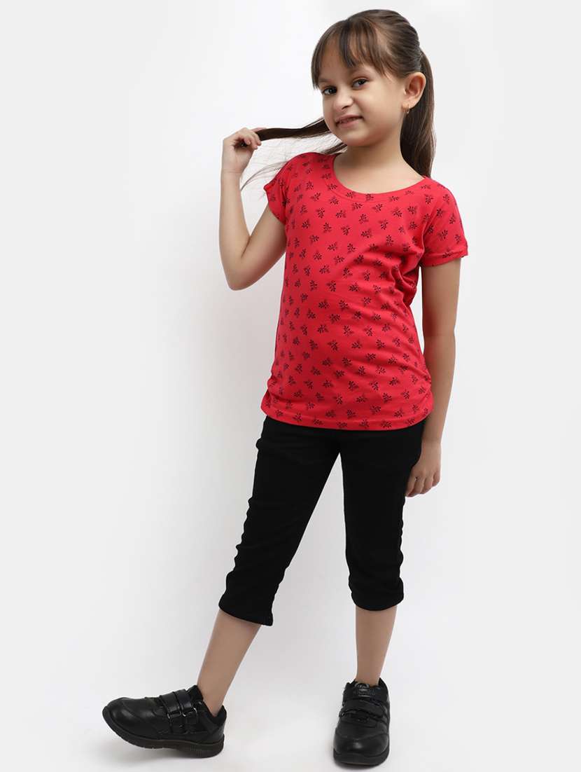 girls denim three-fourth - 20422701 -  Standard Image - 3