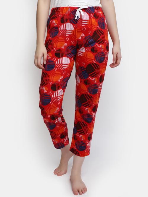 women multi color cotton yoga pants - 20422787 - Standard Image - 0