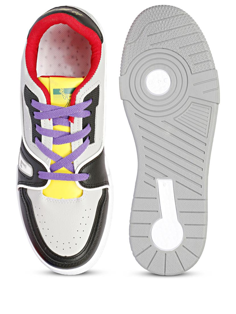 men color block grey lace up sneaker - 20425120 - Standard Image - 5
