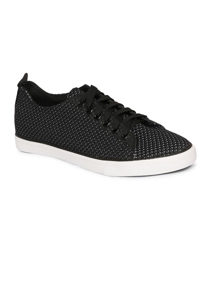 men self designed black lace up sneaker - 20425214 -  Zoom Image - 0