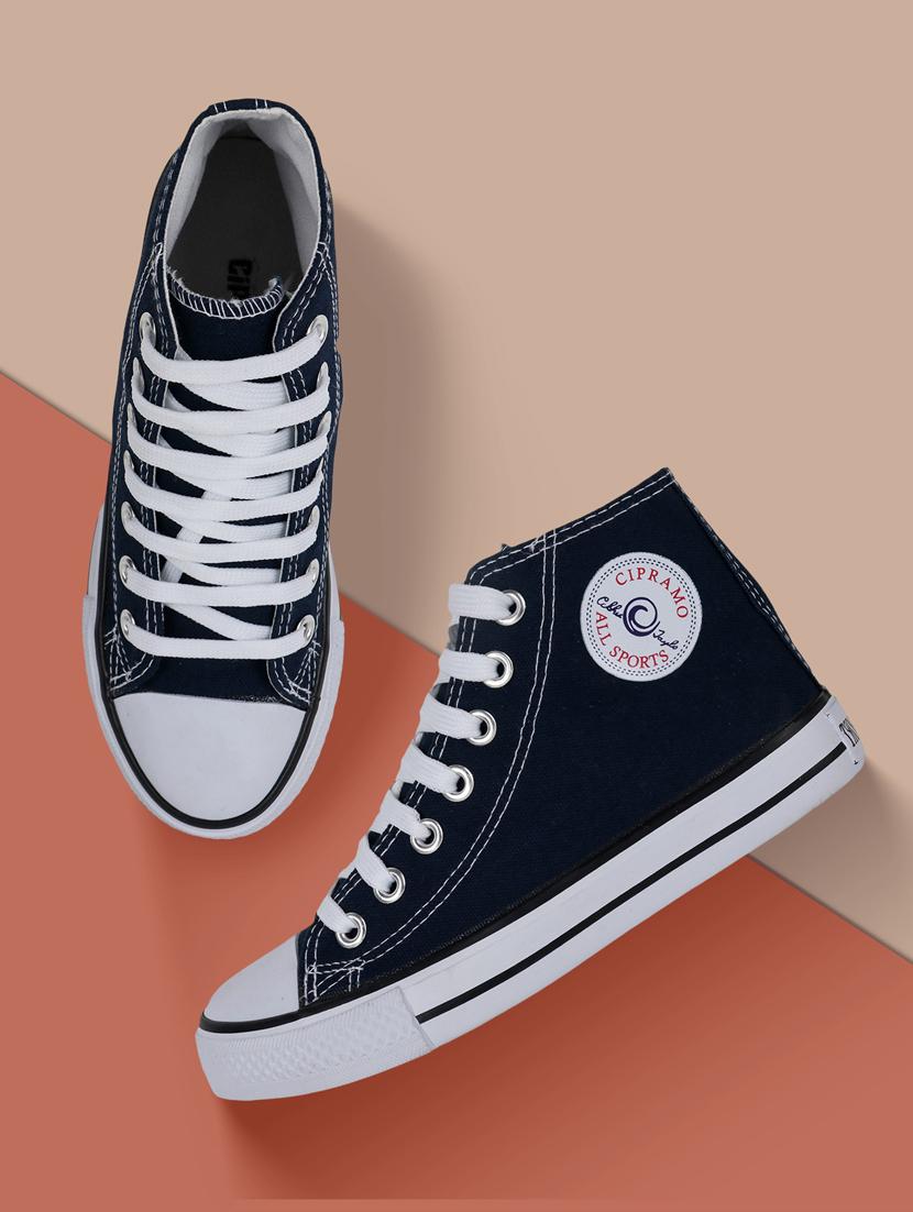 men solid black lace-up sneaker - 20425455 - Zoom Image - 0