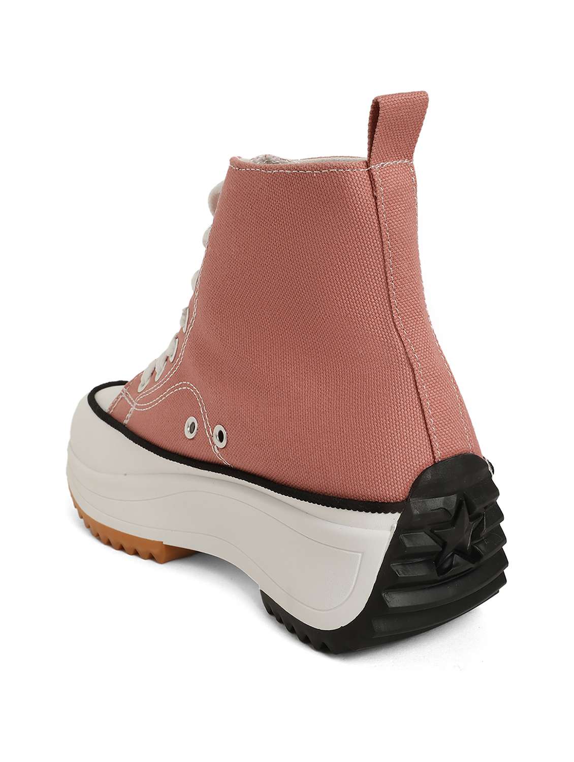 pink canvas laceup sneakers - 20425600 -  Standard Image - 3