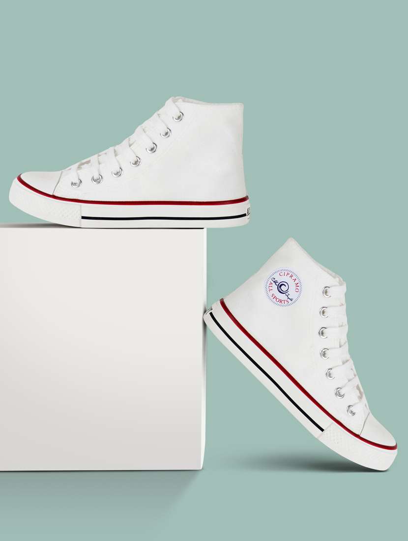 women solid white lace-up sneaker - 20425675 - Zoom Image - 0