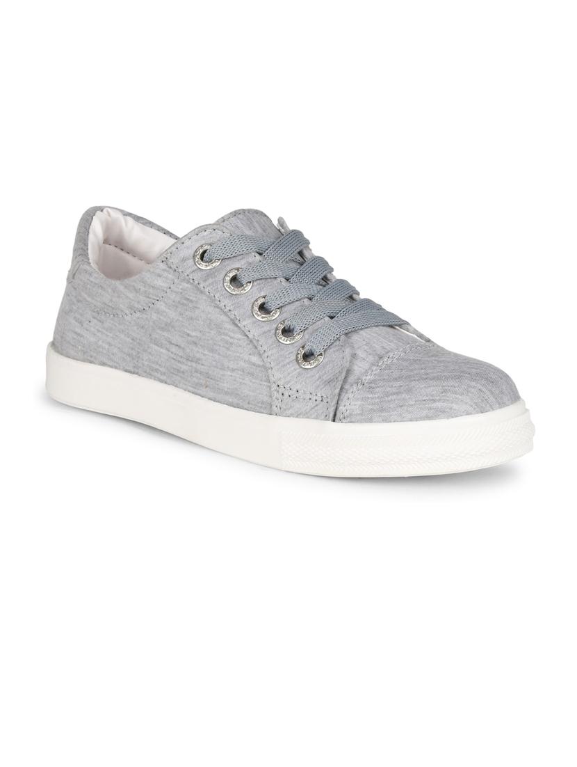 women solid grey lace-up sneaker - 20425692 - Zoom Image - 0
