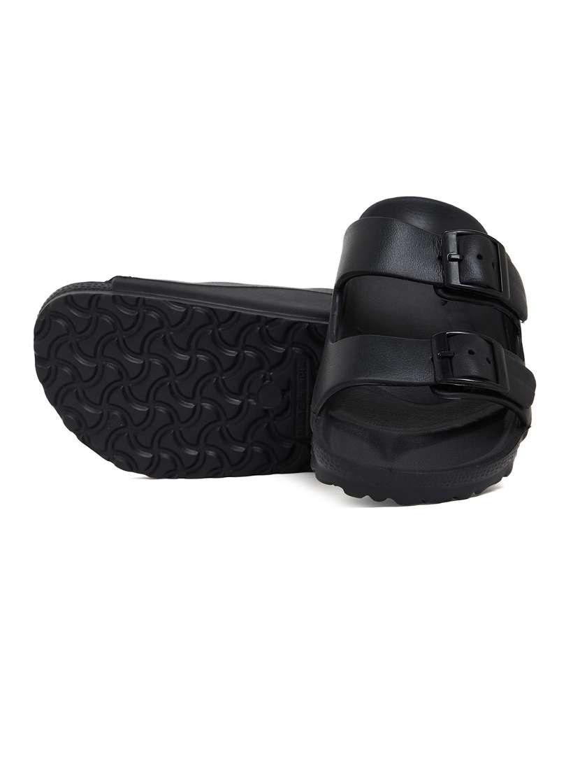 women solid black flip flop - 20425724 -  Standard Image - 3