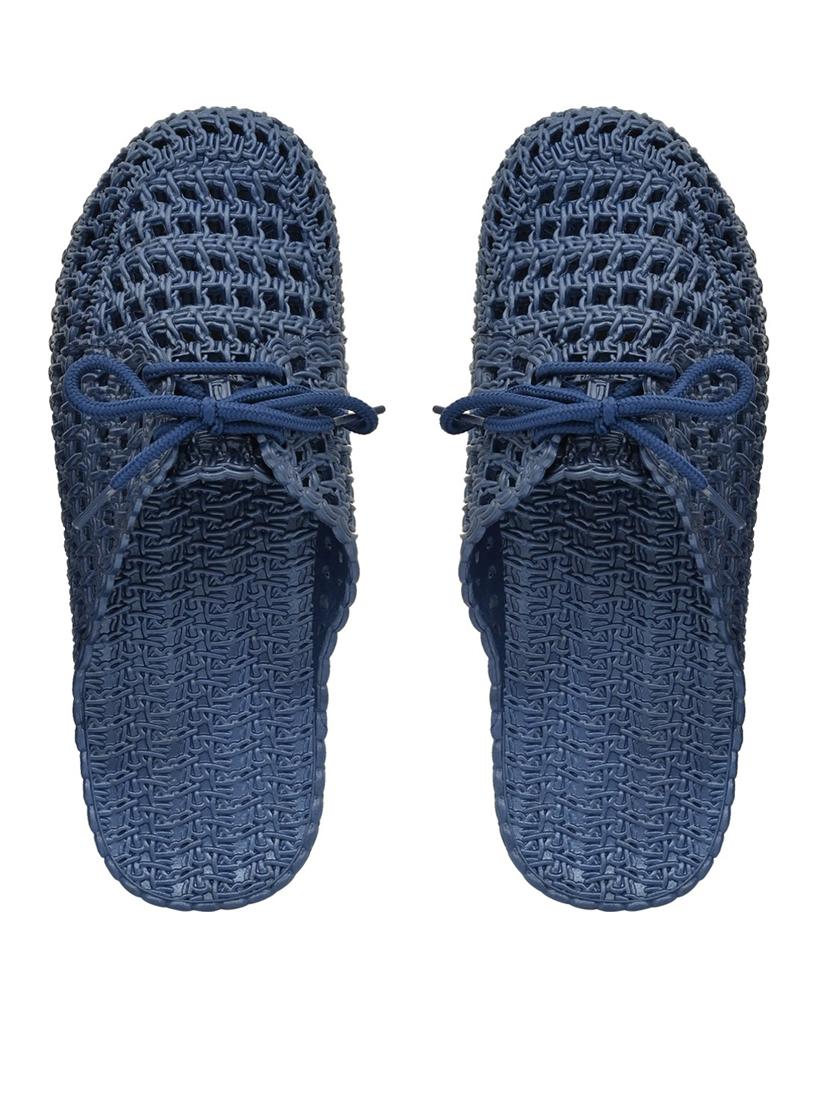 women textured navy blue flip flops - 20425781 - Zoom Image - 0