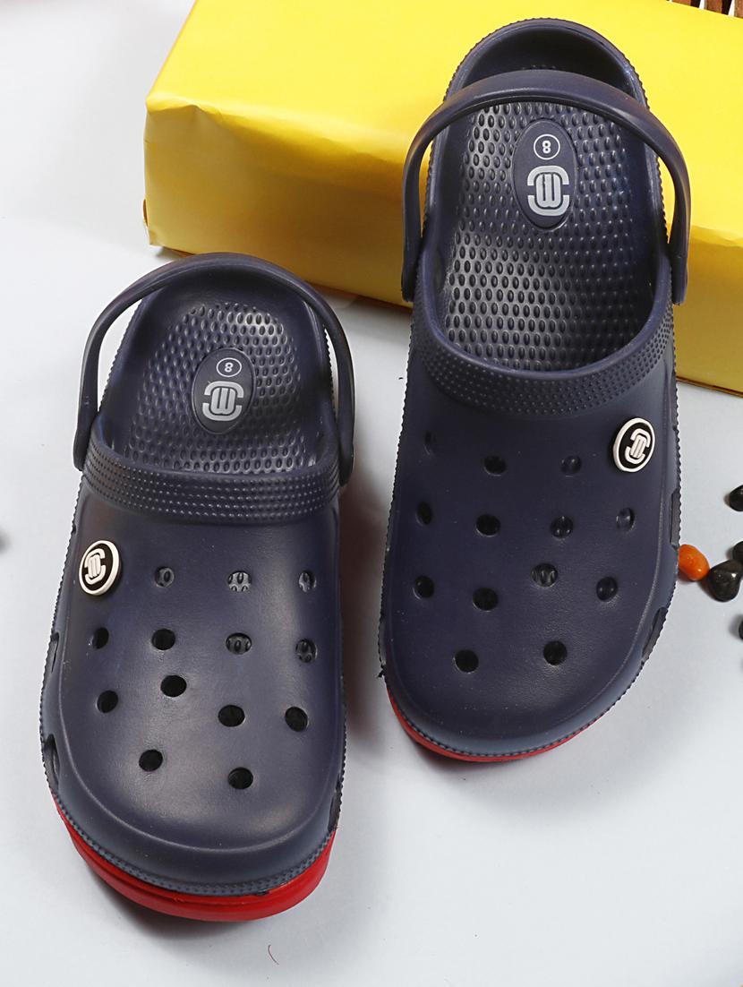 men solid navy blue flip flop - 20425804 -  Zoom Image - 0