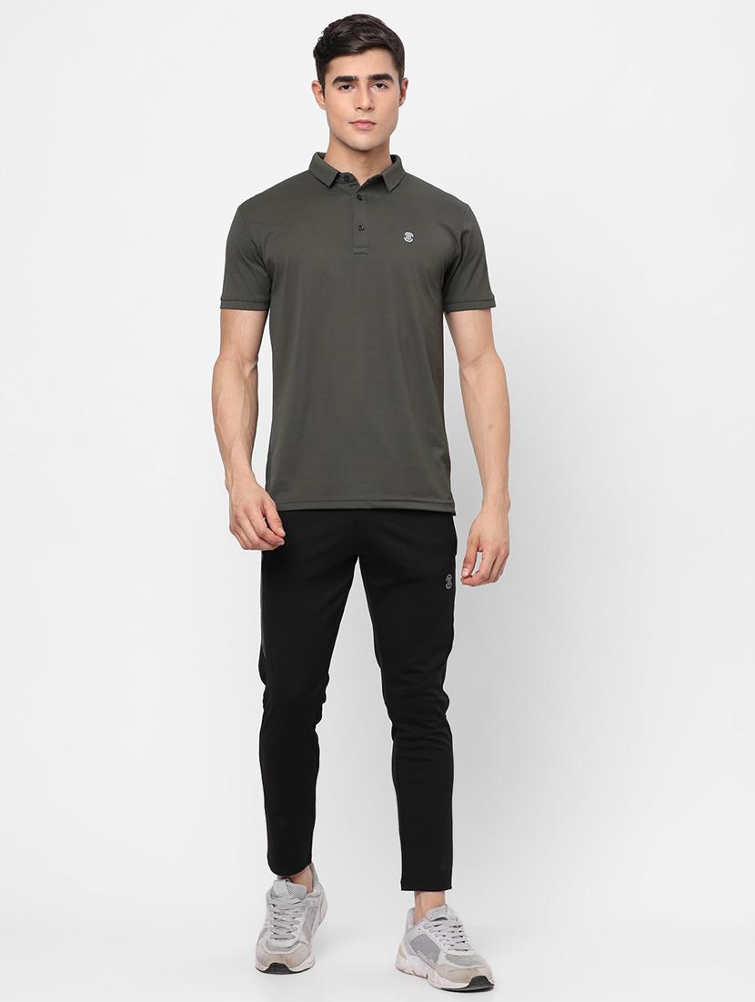 men solid grey polyester polo t-shirt - 20425918 - Zoom Image - 0