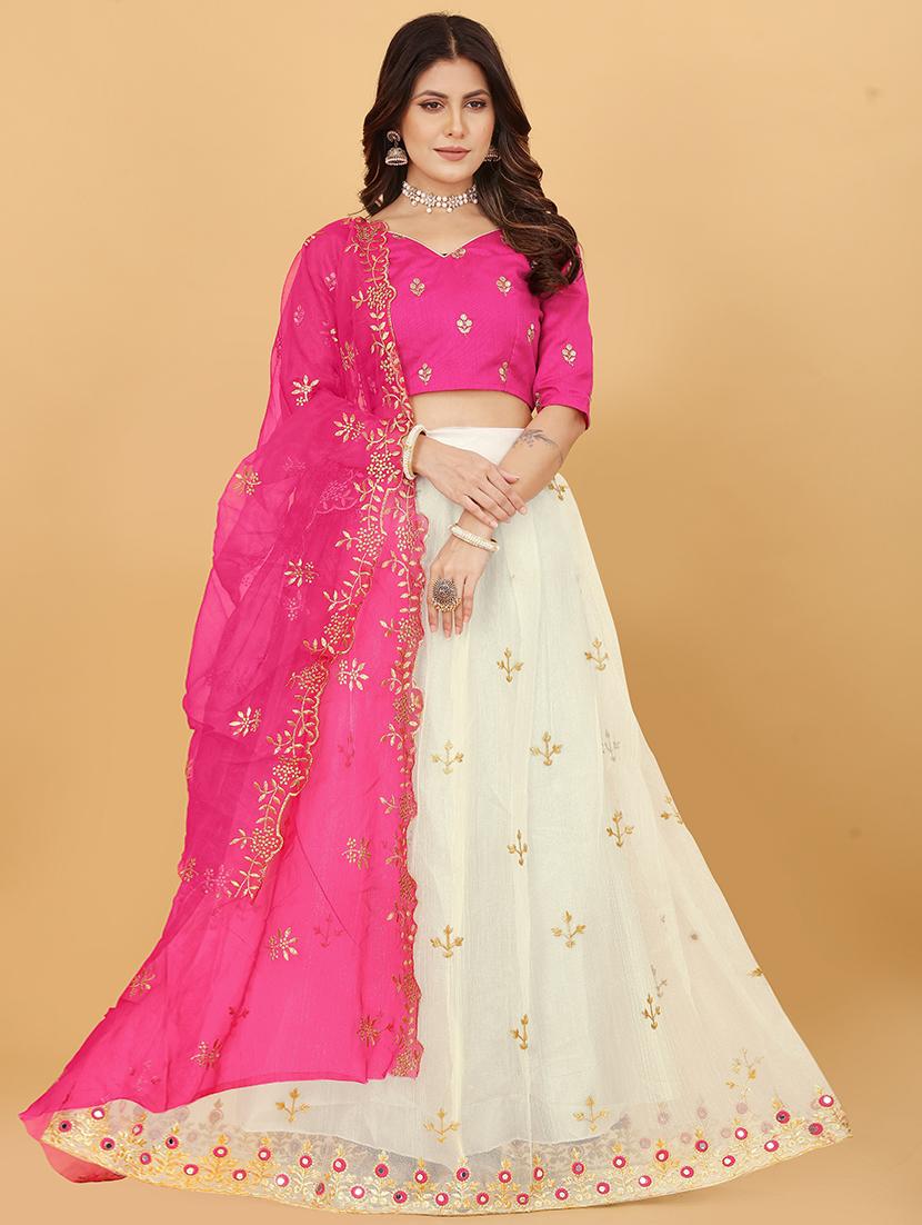 women white semi-stitched lehenga choli - 20426587 - Zoom Image - 0