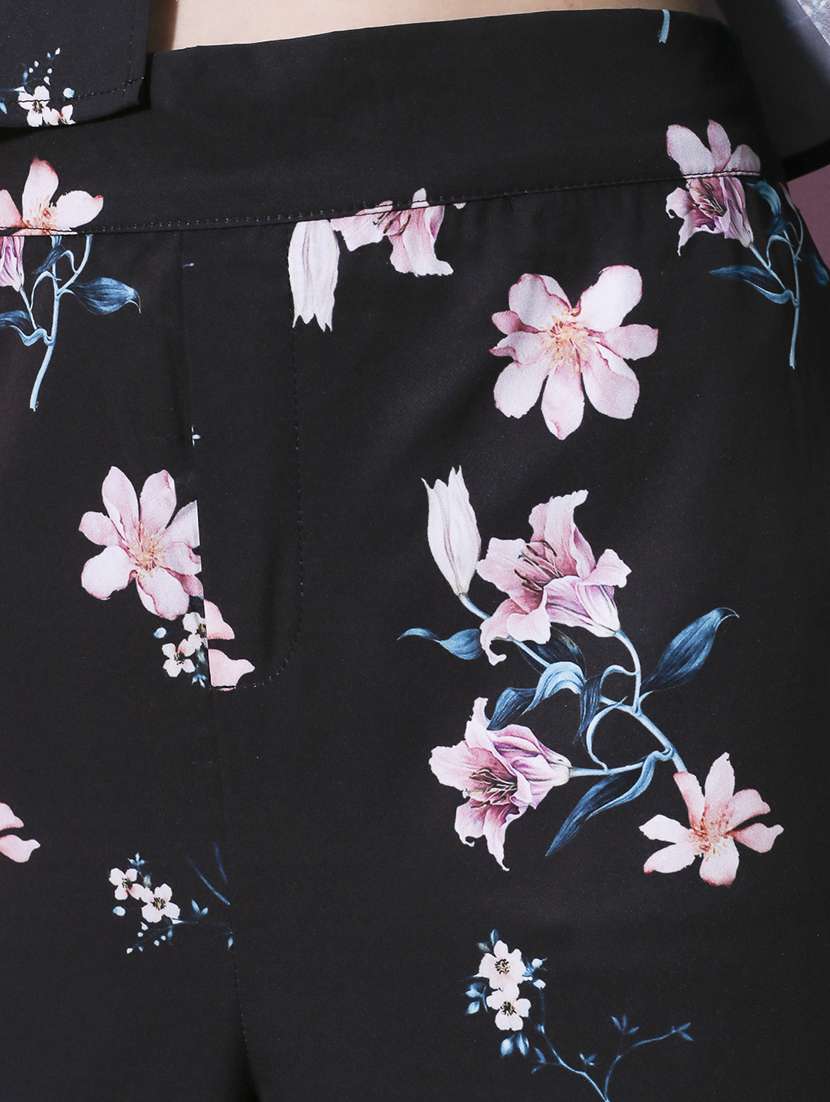 black floral top and trouser co-ord - 20427315 -  Standard Image - 5