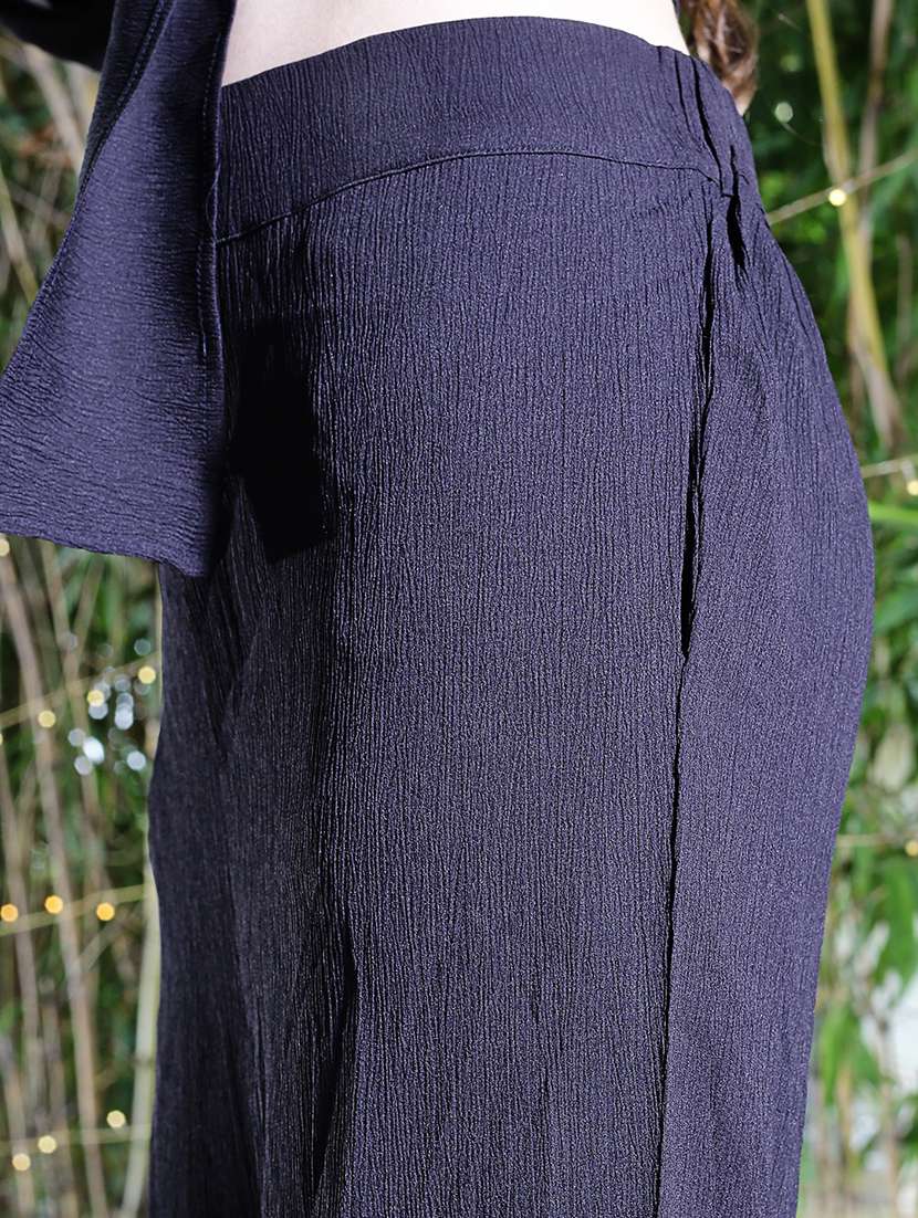 navy blue top and trouser co-ord - 20427319 -  Standard Image - 5