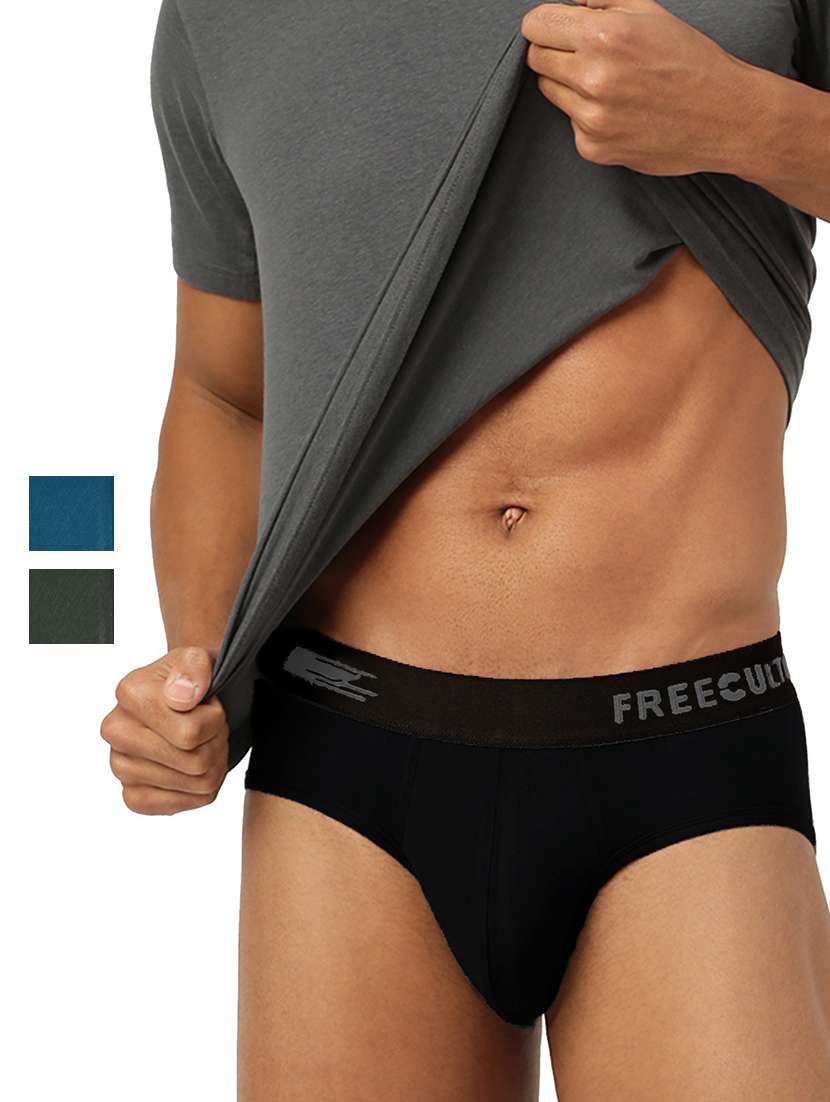 pack of 3 solid hipster briefs