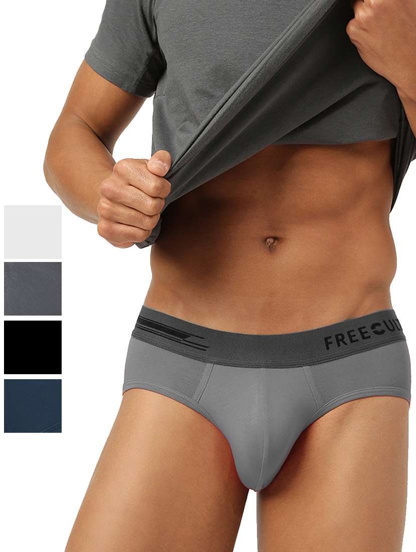 pack of 5 solid hipster briefs