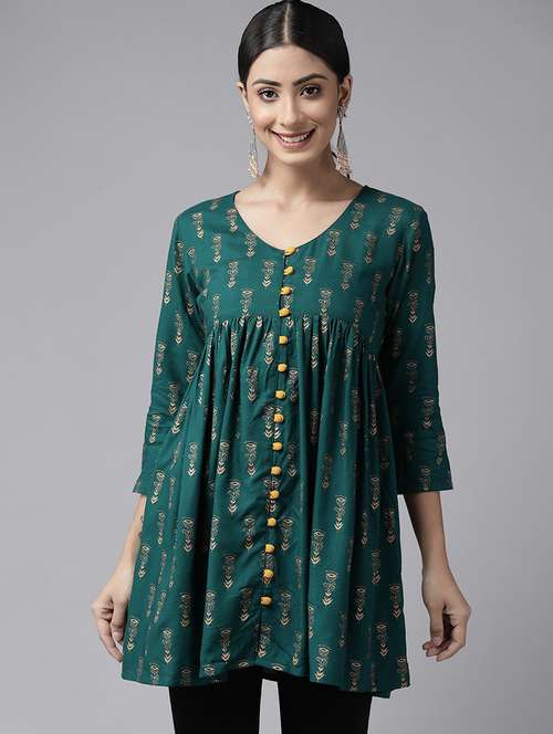women foil printed a-line kurta - 20428595 -  Standard Image - 0