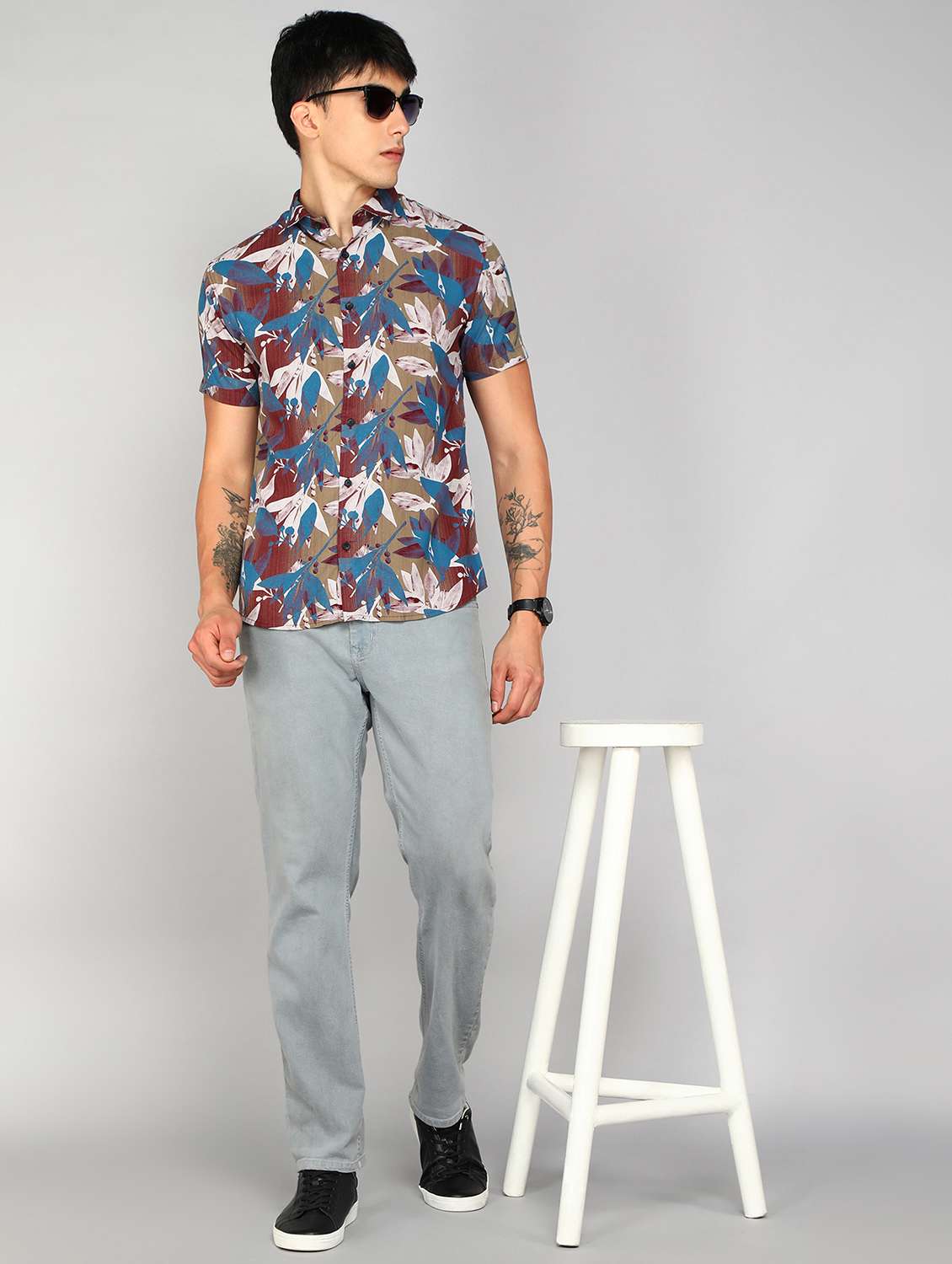 multi colored printed casual shirt - 20428695 -  Standard Image - 3