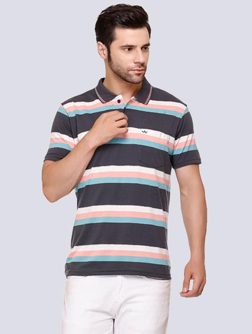 men's striped polo t-shirt - 20429475 - Standard Image - 0