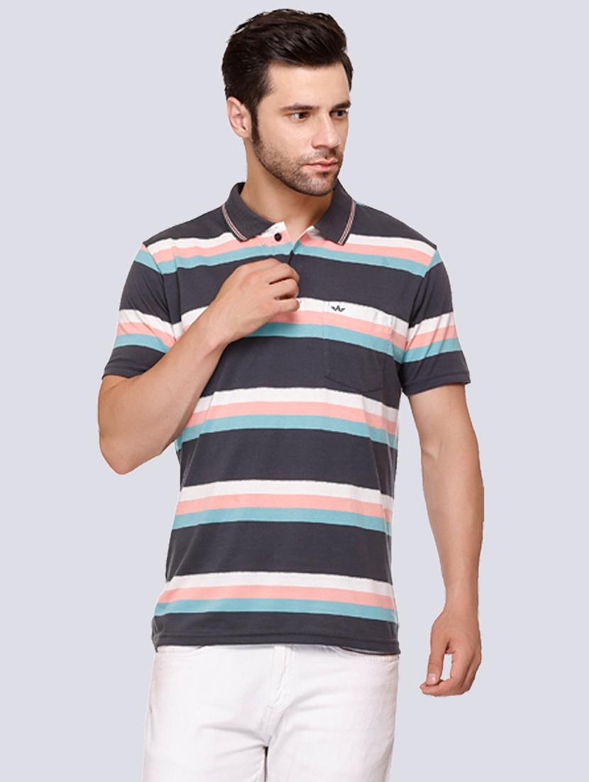 men's striped polo t-shirt - 20429475 - Zoom Image - 0