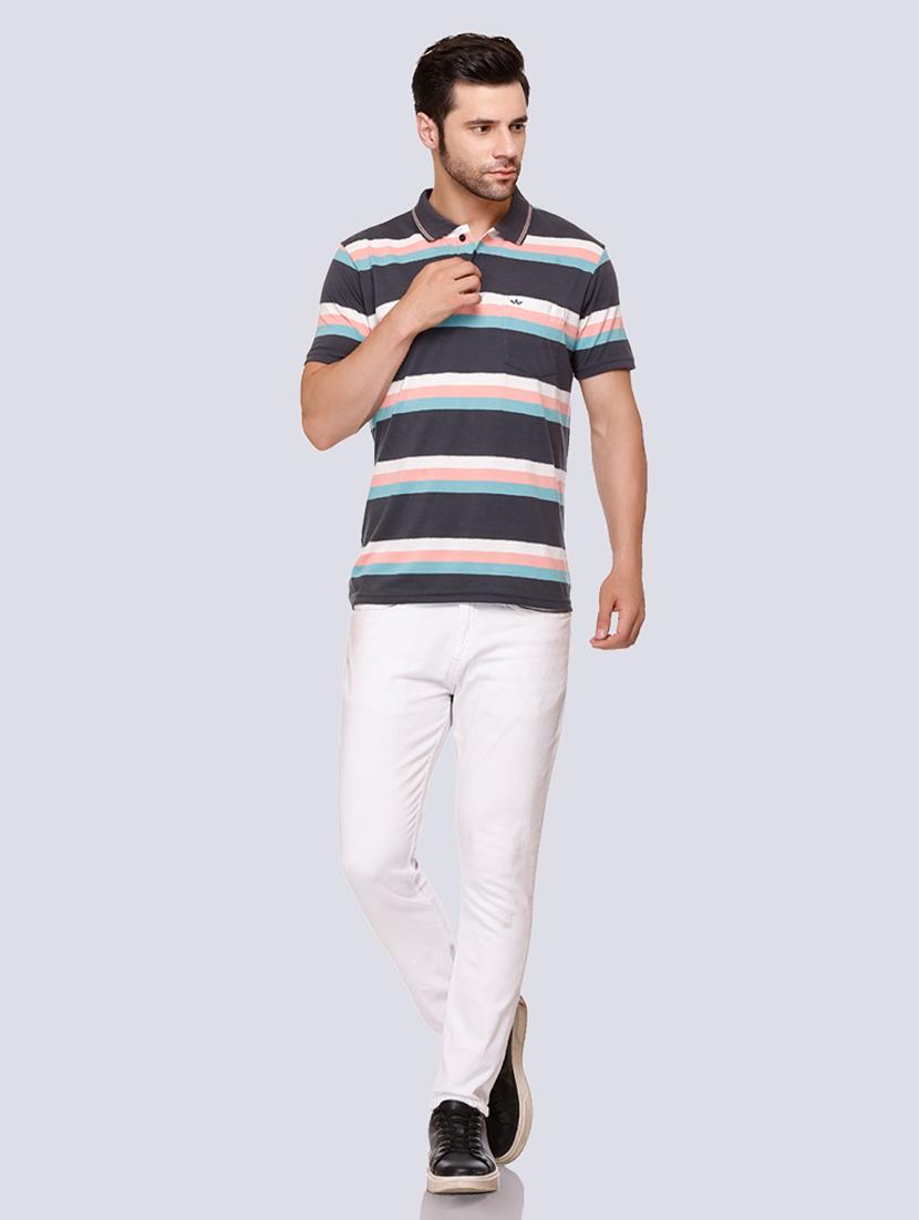 men's striped polo t-shirt - 20429475 - Standard Image - 3