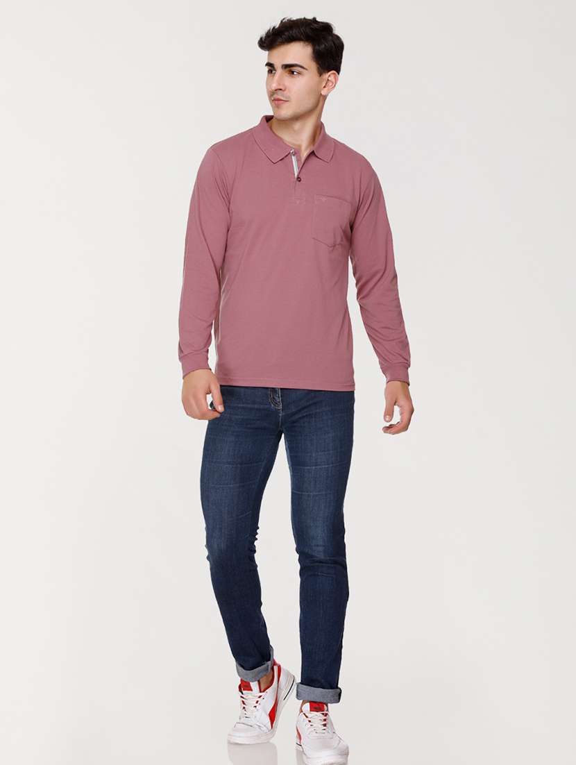 men pink cotton t-shirt - 20429488 -  Standard Image - 3