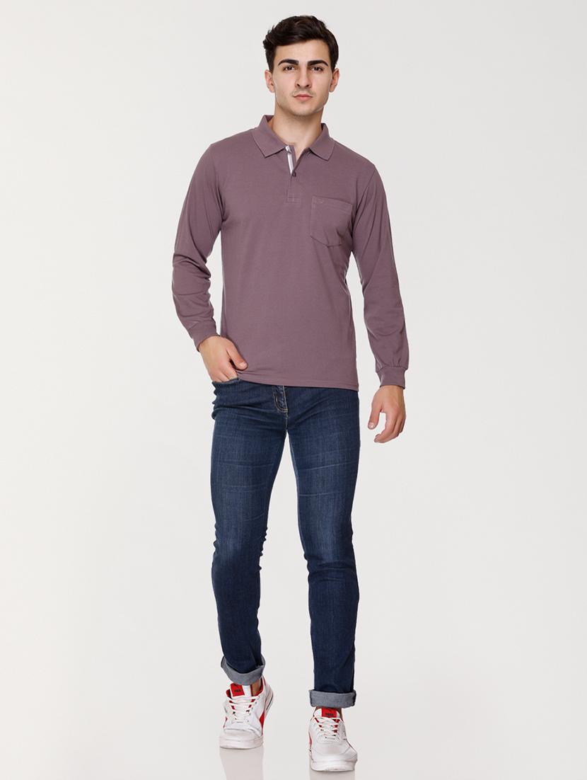 men purple cotton t-shirt - 20429494 - Standard Image - 3